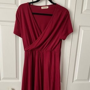 Faux wrap dress